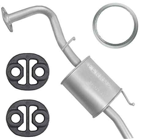 Ferroz Endschalldämpfer Auspuff Endtopf für Toyota Yaris 2 II P9 1.3i