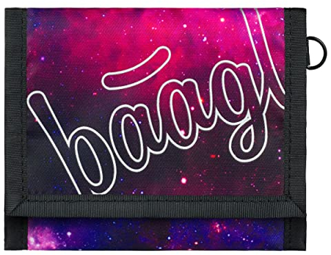 Baagl Geldbeutel Jungen Mädchen Geldbörse Kinder Kleines Portemonnaie Teenager Geldtasche Kinderportmonee (Galaxy)