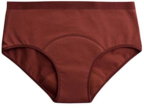 IMSEVIMSE Periodenslip Hipster, Brown, Größe S, medium flow (1er Pack)