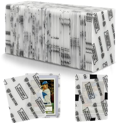 Sammelkarten-Versandschutz, 110 Stück, ultrastarke Kunststoff-Einsätze, Karten-Versandtaschen – vorgeschnittene Versorgungshüllen für Sport-MTG-Karten-Verpackung – flach für Kartenbrecher