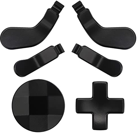 EEEKit 6 en 1 Palettes de gâchettes et D Pads, Gâchettes en métal de remplacement pour Xbox Elite Controller Series 2