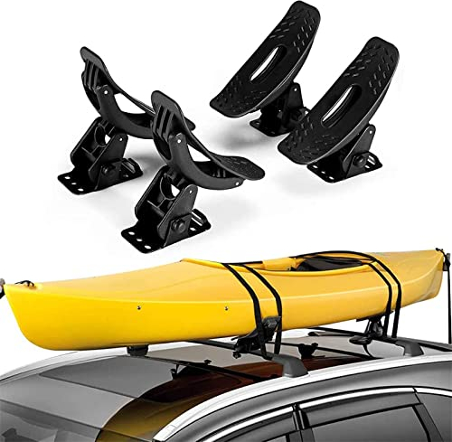 Kajak-Dachträger, Universalsättel, Kajakträger, Dachmontage auf Dachträgern für Kanuboot, Paddelbrett, Surfbrett, Auto, SUV, Querträger