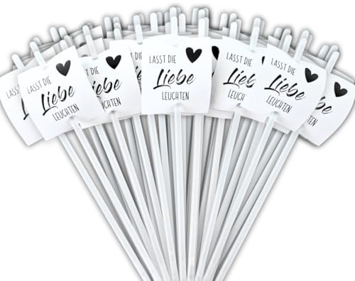 treuwieGOLD Hochzeitsdeko Knicklichter Leuchtstäbe Glow-Sticks Hochzeit - 50er Pack