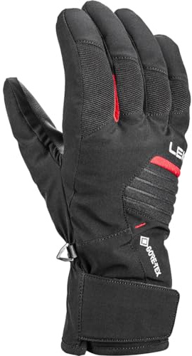 LEKI Vision GTX Handschuhe, Black-red, EU 8,5