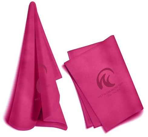 Wet Work Microfiber XL(60”x36”) Bathroom Towels, Thin & Lightweight, Super Absorbent, Quick Dry, Ultra-Soft, Lint Free, Compact, Perfect for Yoga, Pool, Shower Towel, Micro Fiber Towels
