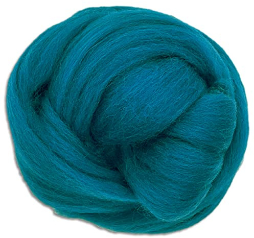 Frida's Wollhaus Wooliny 100 g Filzwolle Merinowolle Märchenwolle | 35 Farben zur Auswahl (27 | Petrol)