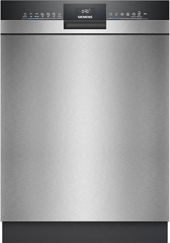 Siemens SN45YS00AE, iQ500 - Sottopiano, larghezza 60 cm, prodotto in Germania, in acciaio inox, zeolite asciutto, extra silenzioso, apertura automatica della porta, aquaStop, varioSpeed