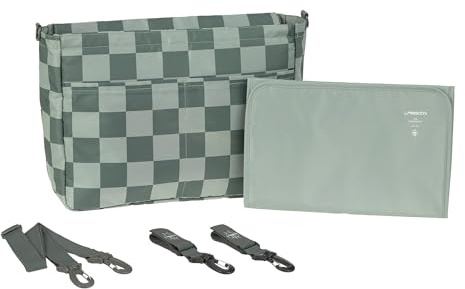 Lässig Bébé Organisateur de poussette Organisateur de sac avec fixation pour poussette et bandoulière/Casual MIX Multi Bag green/olive