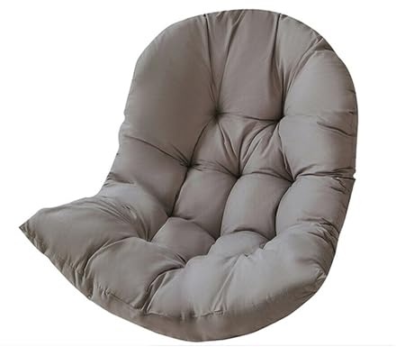 REKEELL Hanging Basket Chair Cushion Hammock Chair Egg Chair Cushion Garden Outdoor Swing Seat Cushion Hanging Chair Backrest Pillow(Dark Grey)