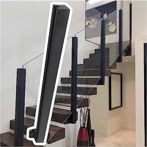 Balustre d'escalier pour verre, bois, plastique, panneau, terrasse, escaliers, balustrade de jardin, installation facile