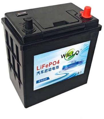WILLQ Batería Litio Recargable para automóvil Arranque y Parada 12V 50Ah 60Ah 70Ah 80Ah 90Ah 100Ah 110Ah batería LiFePO4 automotriz de Alto Rendimiento sin Mantenimiento