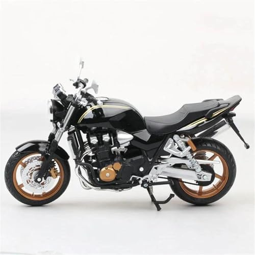1/12 För Honda CB1300Sf Motorcykel Gjuten Samlarobjekt Hobby För Modellleksaker(Black- Silver)