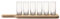 LSA International Vodka Paddle 40 cm, Oak, Clear, 7 Piece Set