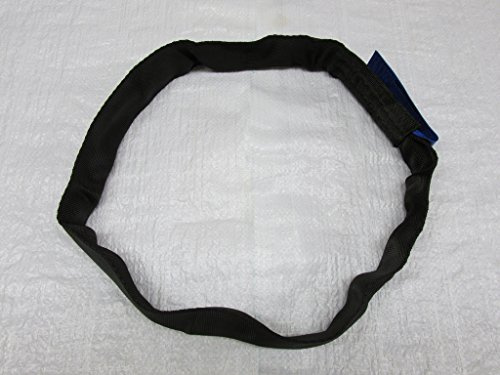 2T Black Endless Lifting Round Sling 1.25M EWL 2.5M Circumference