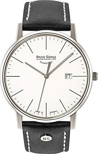 Bruno Söhnle Herren Analog Quarz Uhr mit Leder Armband 17-13175-241