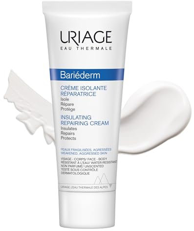 URIAGE Bariederm Insulating Repairing Cream - Anti-Friction care for Body & Face - Protects & prevents irritation, rubbing of sensitive areas - Shielding effect for thigh chafing - 75ml