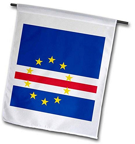 3dRose fl_158277_1 Flag of Cape Verde Island Country Cape Verdean Garden Flag, 12 by 18