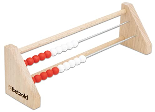 Betzold Schüler-Rechenrahmen, ZR bis 20 - Abakus Rechenschieber aus Holz Rechnen lernen
