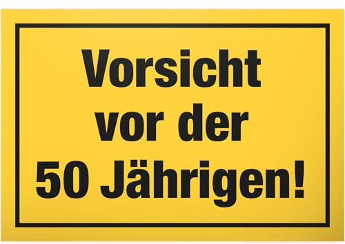 DankeDir! Vorsicht vor dem 50 Jährigen Schild - Geschenk 50. Geburtstag Frauen Geschenkidee Geburtstagsgeschenk Fünzigsten Geburtstagsdeko Partydeko Party Zubehör Geburtstagskarte