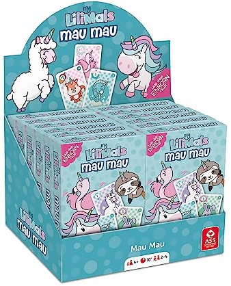ASS Altenburger 22577450 myLilimals Einhorn Mau Mau (38 Spielkarten in Faltschachtel), Rosa