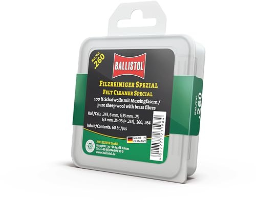 BALLISTOL 23198 Filzreiniger Spezial - Laufreiniger für Gewehre Kal 260-60 Stück