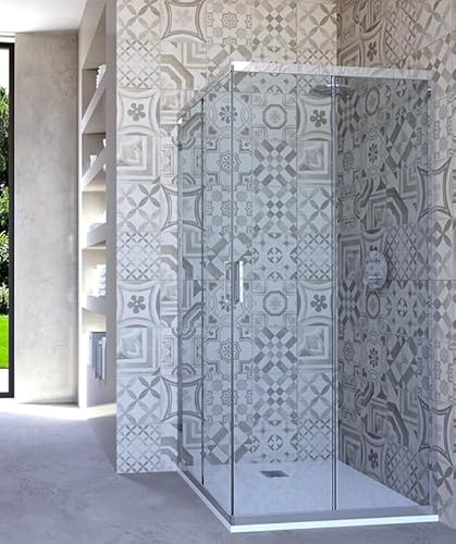 Hydra Box Doccia angolare Porta Scorrevole 85x85 cm Trasparente