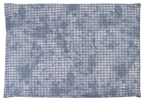GIRAFFENLAND Rapssamenkissen 30 x 20 cm, used-look grau-blau. Als Wärmekissen & Kältekissen. Körnerkissen für Mikrowelle und Backofen - 30x20cm