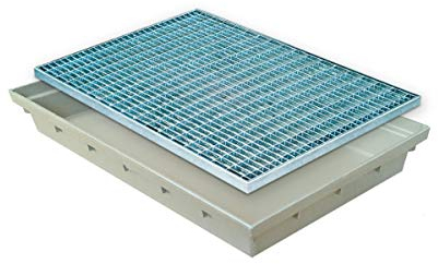 Fußabstreiferkasten GFK MEA MEARIN 600x400 mm mit Gitterrost 30/10