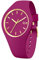 ICE-WATCH - Ice Glam Brushed Orchid - Montre Rose pour Femme avec Bracelet en Silicone - 020540 (Small)