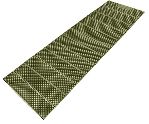 AceCamp Portable Foam Sleeping Pad, Full Length Accordion Sleeping Mat for Camping & Hiking, Lightweight, Soft & Compact Cushion for Sleeping Bag, Comfort, Tent, Rocky Terrain Green