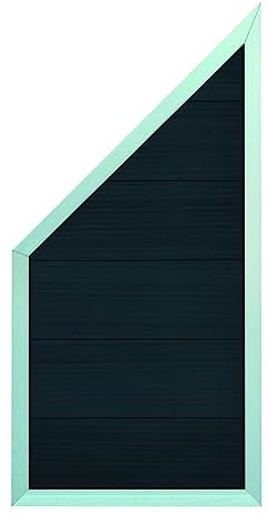 TETZNER&JENTZSCH MALÖ-Serie ANTHRAZIT Ecke 90 x 180/90 cm, WPC-Zaun ALU-Rahmen