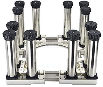 BAFAFA Adjustable Base Refrigerator Stand Length/Width 48-66cm Fridge Freezer Home Appliance Rack Durable Bracket Washing Machine Pedestal Height 28-32cm Wine Cooler High Rack (12legs 28)