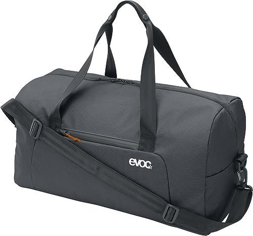 EVOC WEEKENDER 40, Reisetasche (wasser- und schmutzabweisendes Tarpualin, inkl. Außen- und Innentaschen, Volumen: 40l, Gewicht: 720g, Maße: 55 x 26 x 28 cm), Carbon Grey - Black