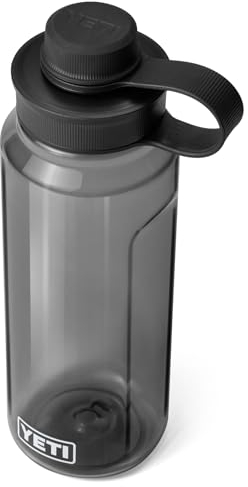 YETI Yonder Water Bottle with Tether Cap, Charcoal, 34 oz (1 L)