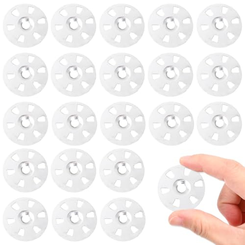 100 Piezas Arandelas de Fijación Fácil 35 mm de Diámetro Arandelas Aislantes Arandela Acero Galvanizado Arandelasm, Arandela Plana Grandes para Fijar Placas de Yeso