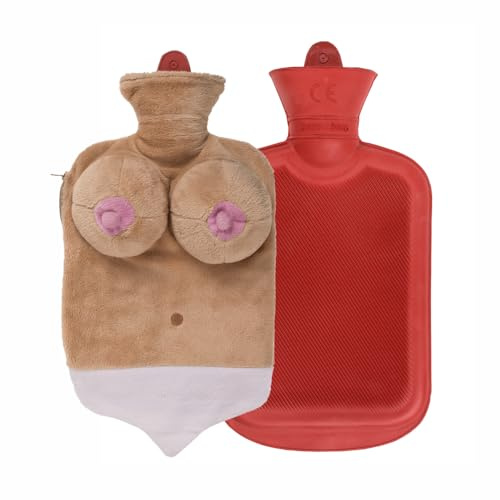 Wärmflasche mit aus rosafarbenem Plüsch für den zukünftigen Bräutigam auf der heißen Party Junggesellenabschied Gadget für Erwachsene 18+