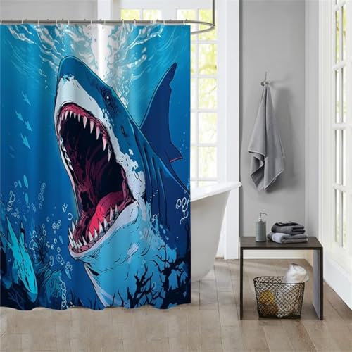 Duschvorhang Classic 240x200cm Beschwerter Saum Wasserdicht Duschvorhänge Waschbar Polyester Stoff Shower Curtains Mit Ösen Duschvorhangringe Bad Curtain Badewanne Badezimmer Vorhang Gardinen 286