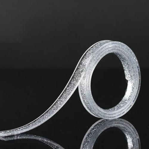 6 m Keramikfliesen-Fugenband für Küche und Bad, wasserdicht, schöne Naht, selbstklebender Aufkleber, Wand- und Bodenfugenlinie, dekorativer Streifen, 6 m, Silber