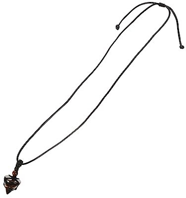 Anneome Rope Wrapping Pendant Necklace Necklace Pendant Shape Natural Decor Stylish DIY for Women