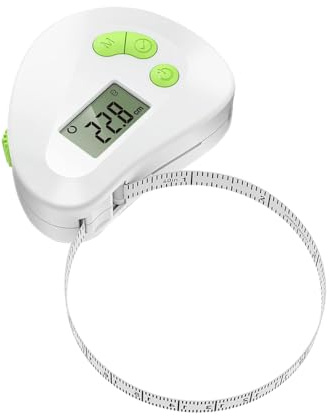 Sarini Smart Body Tape Measure Digitales Maßband mit einziehbarem Band mit Zwei Skalen und APP zur Körpermessung, Gewichtsverlust und Fitness