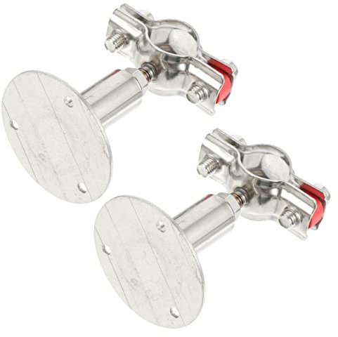 HOMSFOU 2pcs Heavy Duty Clips Stainless Steel Hose Bracket Clip Flexible Pipe Clamp Fixing for Woodworking