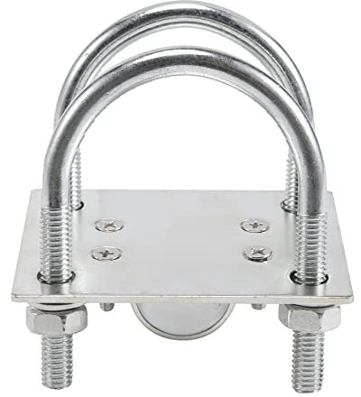 Fangxuee Antennen Mast Halterung mit U-Bolzen Anti-Rost Platte Rohr Hardware für AußEn LoRa Antenne Helium