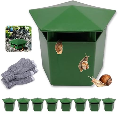 Schneckenfalle,8 Stück Schnecken Fallen für den Garten,Nacktschnecken Falle Wiederverwendbare,Plastik-Bierschneckenfallen,Freundlicher Schneckenfänger für Pflanzen vor Schnecken zu Schützen