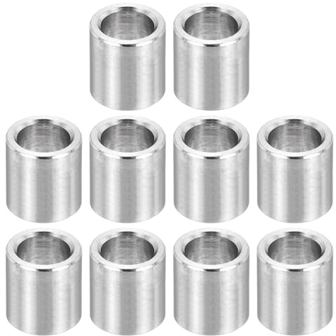 PATIKIL M7 Entretoise en Acier Inoxydable, 12Pcs Entretoise Métallique 7mm ID x 10mm OD x 11mm L Bague à Vis pour 1/4 ou M7 Boulon