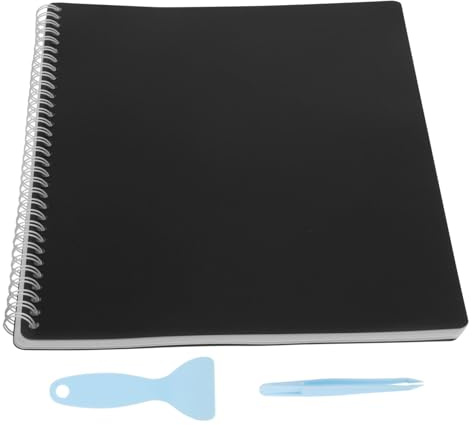 Warmhm Reusable Sticker Book Collection Album Set Blank Sticker Organizer for Adults Featuring Selected for Easy Removal and Repositioning for Collecting Displaying and Protecting