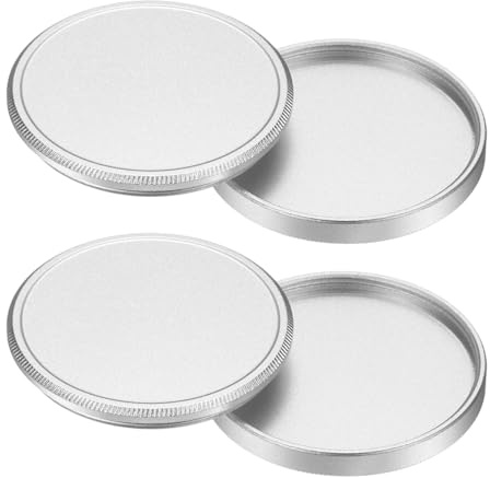 PATIKIL 37mm x 1mm Metal Lens Cap, 2 Pcs Universal Lens Filter Stack Cap Aluminum Camera Filter Protective Case Slim Stack for 37mm x 1mm Thread Size Camera Circular Fader, Silver