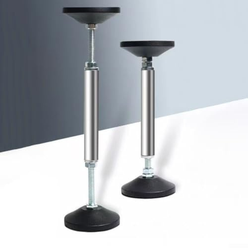 Altura telescópica adjusPara barra de soporte de mesa para muebles y armarios, construcción de acero inoxidable soporta cargas pesadas de hasta 300 kg con base de mesa sFor (37-45 cm)