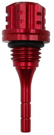 Oljemätstickor Motorcykel Tillbehör Motor Oljemätsticka Påfyllningslock Oljenivåmätare Mätsticka För GY6 För BWS För 125CC(Red)