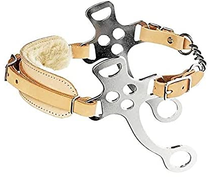 Western CP Fleece Lined Hackamore with Curb Strap