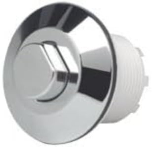 GROHE Air Button WC Flush Manual Actuator Flushing System with 750 mm Air Hose for Panel Thickness Up to 30 mm (Use with Adagio Cistern), Chrome, 38488000